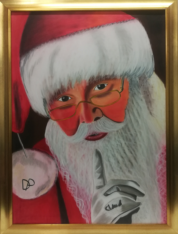 Viso di Babbo Natale